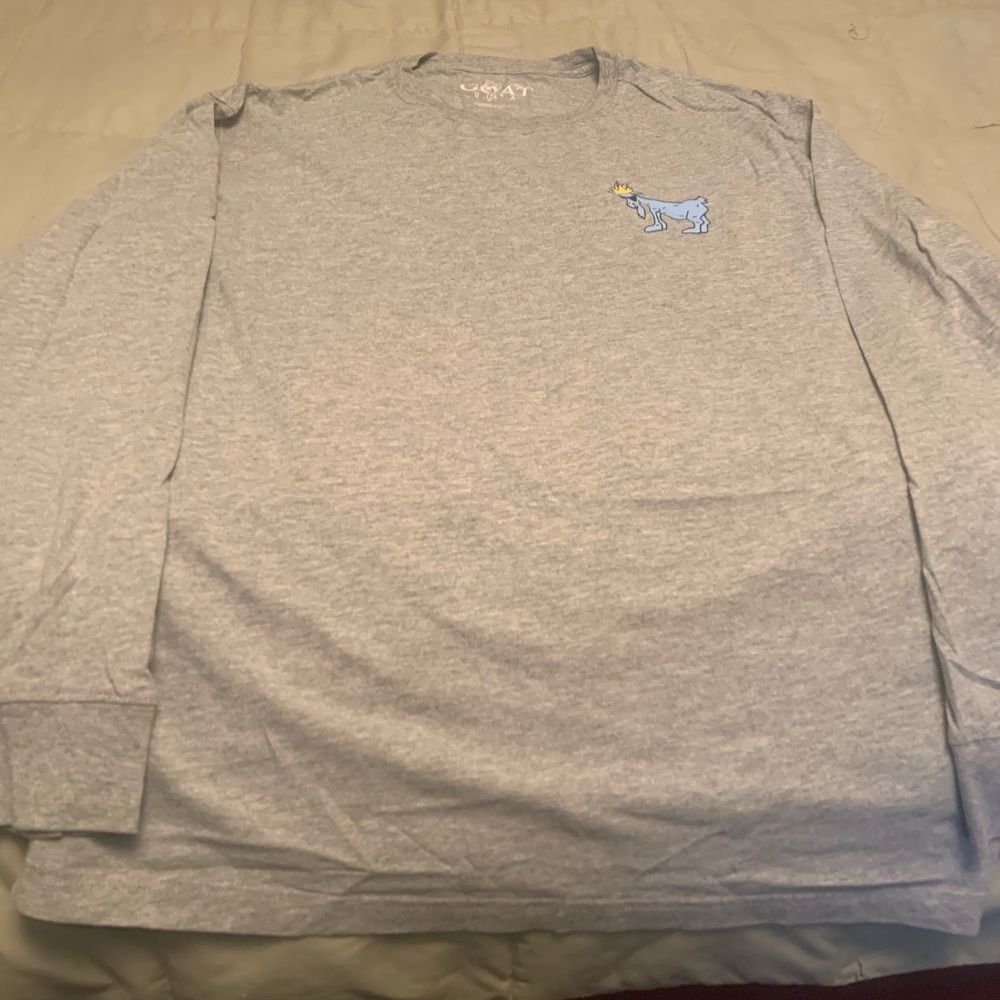 G.O.A.T gray long sleeved T-shirt